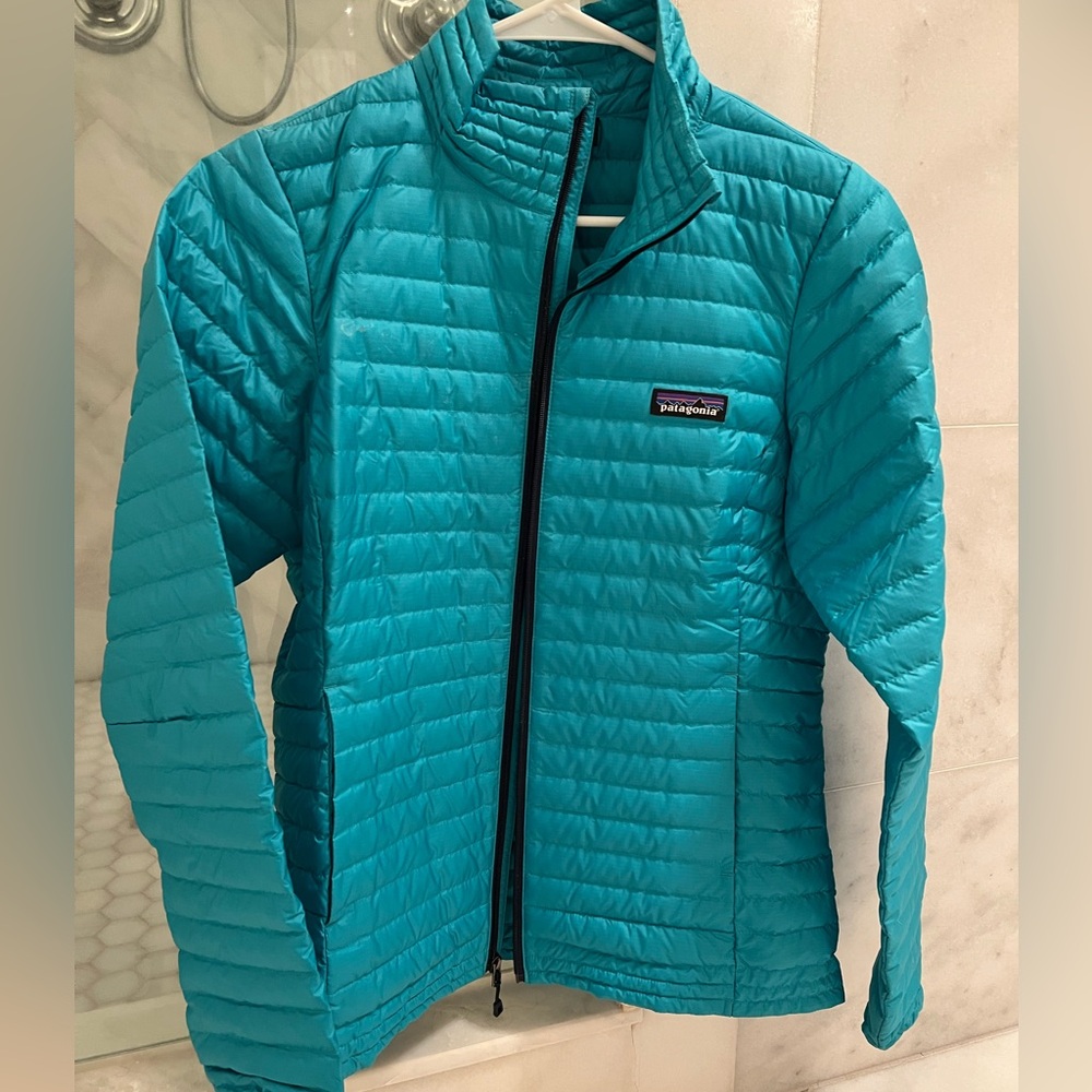 Patagonia Women's Teal  Quilted Jacket